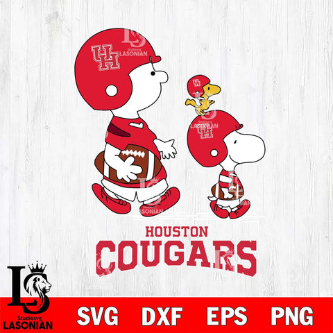 Houston Cougars Snoopy Sport SVG cut file layered vector cut design