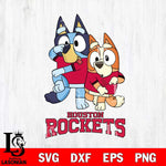 Houston Rockets Bluey Chilli Dance Mode Svg Eps Dxf Png File, Digital Download, Instant Download