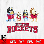Houston Rockets Bluey Dance Mode Squats Svg Eps Dxf Png File, Digital Download, Instant Download