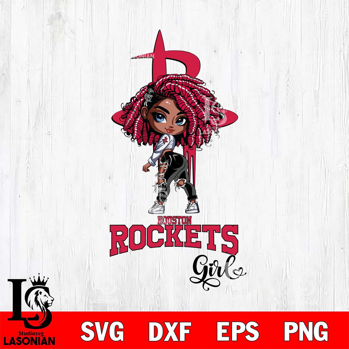 Houston Rockets Fan Girl – lasoniansvg