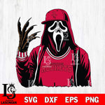 Houston Rockets Ghostface Horror basketball SVG DXF EPS PNG FILE, NBA File Cut,Halloween Digital Download,Instant Download, Silhouette