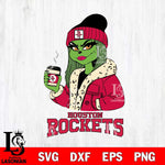 Houston Rockets Girls Grinch Bougie Svg Eps Dxf Png File, Digital Download, Instant Download