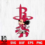 Houston Rockets Glamorous Minnie Svg Eps Dxf Png File, Digital Download, Instant Download