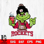 Houston Rockets Grinch with coffee Svg Eps Dxf Png File, Digital Download, Instant Download