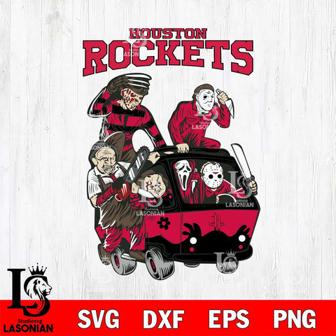 Houston Rockets Jason Voorhees Horror 10 Svg Eps Dxf Png File, NBA svg, Digital Download, Instant Download