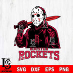 Houston Rockets Jason Voorhees Horror 12 Svg Eps Dxf Png File, NBA svg, Digital Download, Instant Download