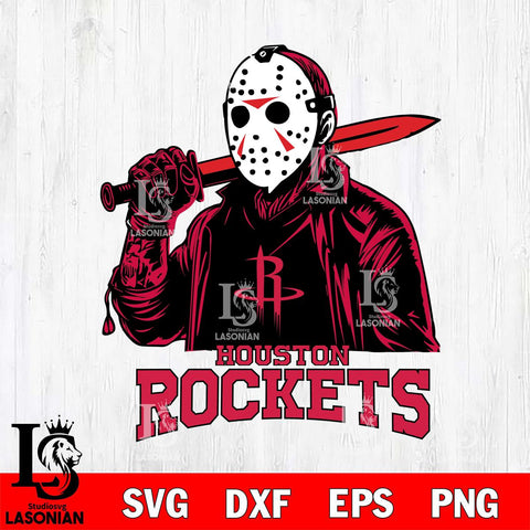 Houston Rockets Jason Voorhees Horror 12 Svg Eps Dxf Png File, NBA svg, Digital Download, Instant Download