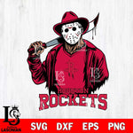 Houston Rockets Jason Voorhees Horror 13 Svg Eps Dxf Png File, NBA svg, Digital Download, Instant Download