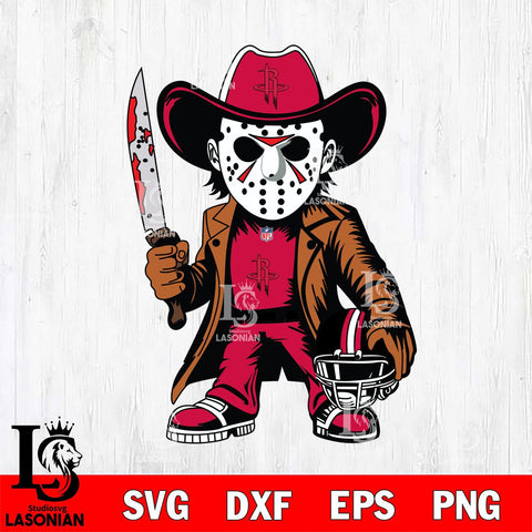 Houston Rockets Jason Voorhees Horror Svg Eps Dxf Png File, NBA svg, Digital Download, Instant Download