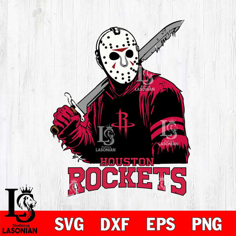 Houston Rockets Jason Voorhees Horror 7 Svg Eps Dxf Png File, NBA svg, Digital Download, Instant Download