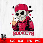 Houston Rockets Jason Voorhees Horror 9 Svg Eps Dxf Png File, NBA svg, Digital Download, Instant Download