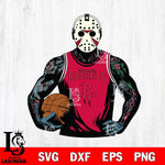 Houston Rockets Jason Voorhees Horror basketball SVG DXF EPS PNG FILE, NBA File Cut,Halloween Digital Download,Instant Download, Silhouette
