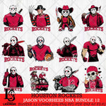 Houston Rockets Jason Voorhees NBA Bundle 12 SVG Eps Dxf Png File, Bundle NBA svg, Digital Download, Instant Download