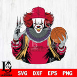 Houston Rockets Pennywise Horror basketball SVG DXF EPS PNG FILE, NBA File Cut,Halloween Digital Download,Instant Download, Silhouette