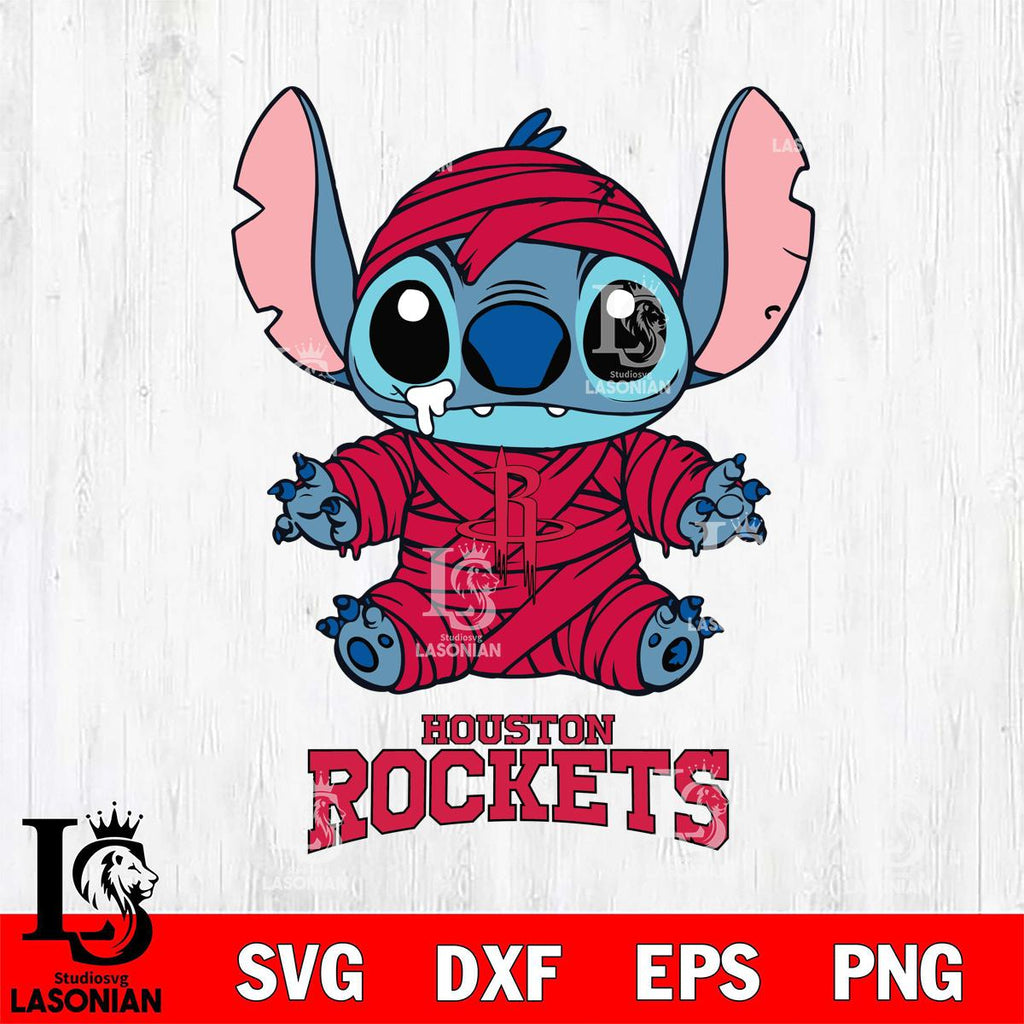 Houston Rockets Stitch Mummy – lasoniansvg