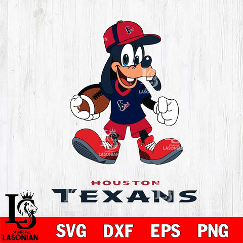 Houston Texans Goofy Football Player SVG DXF EPS PNG FILE,NFL Cricut ,Football Digital Download,Instant Download, Silhouette