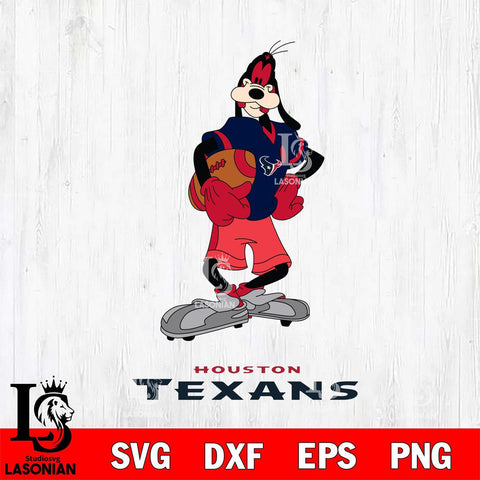 Houston Texans Goofy Player SVG DXF EPS PNG FILE,NFL Cricut ,Football Digital Download,Instant Download, Silhouette
