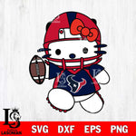 Houston Texans Hello Kitty sport 11 Svg Eps Dxf Png File, Digital Download, Instant Download