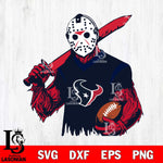 Houston Texans Jason Voorhees Horror Halloween 2 Svg Eps Dxf Png File, Digital Download, Instant Download