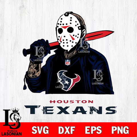 Houston Texans Jason Voorhees Horror Halloween Svg Eps Dxf Png File, Digital Download, Instant Download