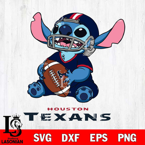 Houston Texans Lilo and stitch Football SVG DXF EPS PNG FILE, Stitch File Cut,NFL Digital Download,Instant Download, Silhouette