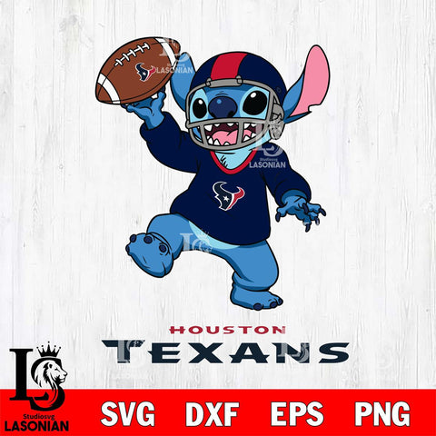 Houston Texans Lilo and stitch Sport SVG DXF EPS PNG FILE, Stitch File Cut,NFL Digital Download,Instant Download, Silhouette