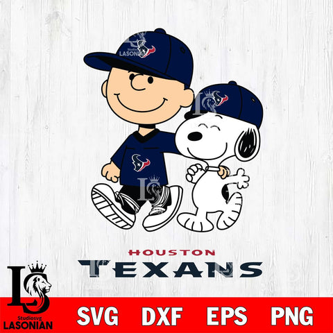 Houston Texans Peanuts Snoopy Friends SVG DXF EPS PNG FILE,Snoopy File Cut, Nfl Digital Download,Instant Download, Silhouette