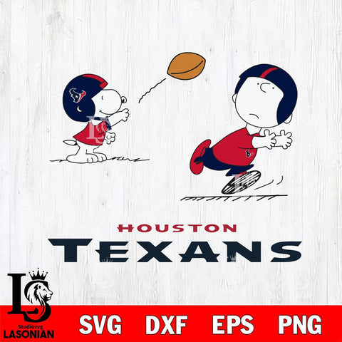 Houston Texans Peanuts play football SVG DXF EPS PNG FILE,Snoopy File Cut, Nfl Digital Download,Instant Download, Silhouette