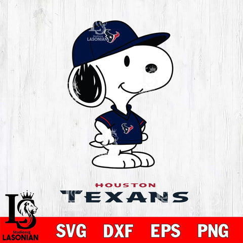 Houston Texans Snoopy Football sport SVG DXF EPS PNG FILE,Snoopy File Cut, Nfl Digital Download,Instant Download, Silhouette