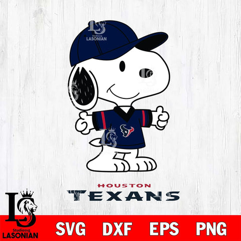 Houston Texans Snoopy football SVG DXF EPS PNG FILE,Snoopy File Cut, Nfl Digital Download,Instant Download, Silhouette