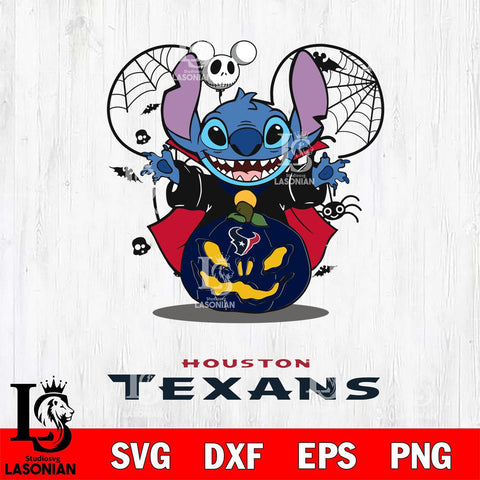 Houston Texans Stitch Horror Halloween Svg Eps Dxf Png File, Digital Download, Instant Download