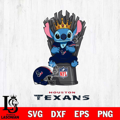 Houston Texans Stitch King Football SVG DXF EPS PNG FILE, Stitch File Cut,NFL Digital Download,Instant Download, Silhouette
