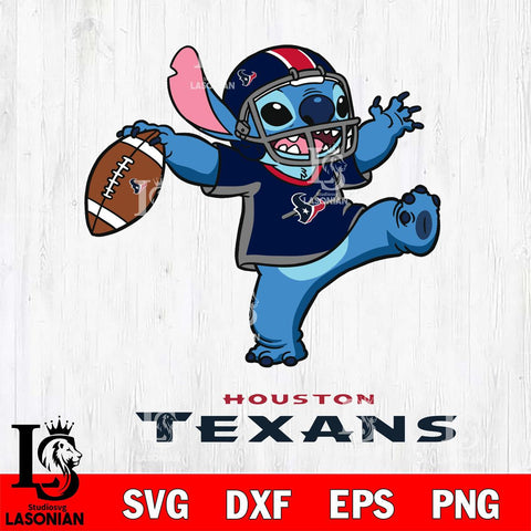 Houston Texans Stitch dance rugby ball SVG DXF EPS PNG FILE, Stitch File Cut,NFL Digital Download,Instant Download, Silhouette