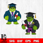Hulk Graduation SVG DXF EPS PNG FILE, Graduation File Cut , Digital Download,Instant Download, Silhouette