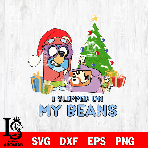 I Slipped On My Beans Svg Eps Dxf Png File,Christmas Svg Files,Digital Download ,Instant Download