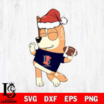 Illinois Fighting Illini Bluey Chilli Christmas Svg Eps Dxf Png File, Digital Download, Instant Download