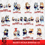 Illinois Fighting Illini Bluey Dace Mode NCAA Bundle 12 SVG Eps Dxf Png File, Digital Download, Instant Download