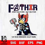 Illinois Fighting Illini Bluey Fathor Father day Svg Eps Dxf Png File, Digital Download, Instant Download