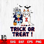 Illinois Fighting Illini Bluey Trick or Treat Halloween Svg Eps Dxf Png File, Digital Download, Instant Download