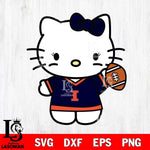 Illinois Fighting Illini Hello Kitty sport 7 Svg Eps Dxf Png File, NCAA svg, Digital Download, Instant Download