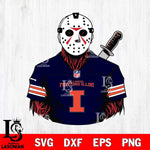Illinois Fighting Illini Jason Voorhees Horror 4 Svg Eps Dxf Png File, NCAA svg, Digital Download, Instant Download