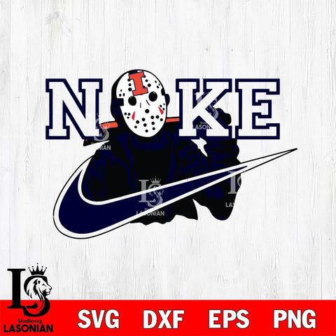 Illinois Fighting Illini Jason Voorhees Nike Svg Eps Dxf Png File, Digital Download, Instant Download