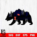 Illinois Fighting Illini My Dad Walk With Me Svg Eps Dxf Png File, Digital Download, Instant Download