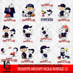 Illinois Fighting Illini Peanuts Snoopy Player NCAA Bundle 12 SVG DXF EPS PNG FILE,Snoopy File Cut, bundle NCAA Digital Download,Instant Download, Silhouette