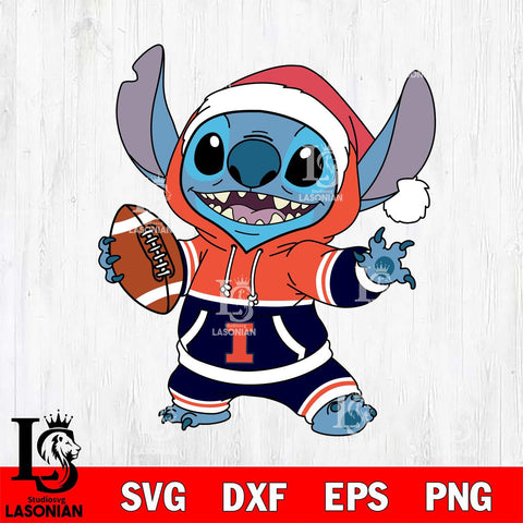 Illinois Fighting Illini Stitch Football Christmas File Cut, NCAA SVG DXF EPS PNG FILE, Digital Download , Criucut , Silhouette