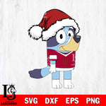Indiana Hoosiers Bluey Cartoon Christmas Svg Eps Dxf Png File, Digital Download, Instant Download