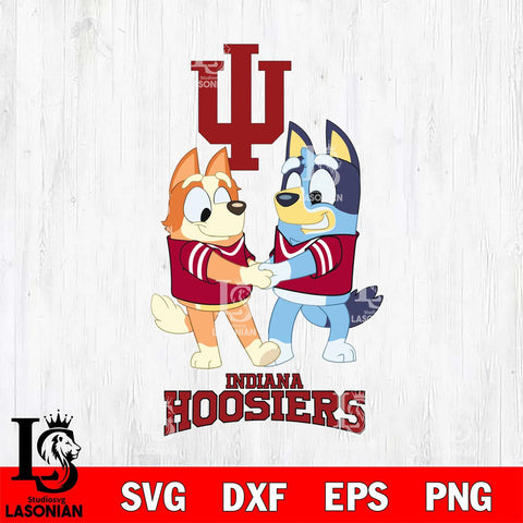 Indiana Hoosiers Bluey Chilli Dance Svg Eps Dxf Png File, Digital Download, Instant Download