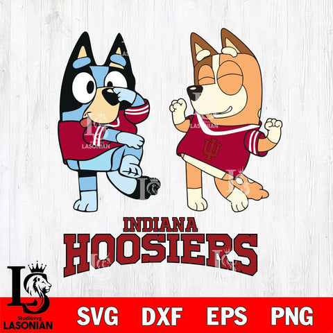 Indiana Hoosiers Bluey Chilli Sport Svg Eps Dxf Png File, Digital Download, Instant Download