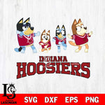 Indiana Hoosiers Bluey Dance Mode Squats Svg Eps Dxf Png File, Digital Download, Instant Download