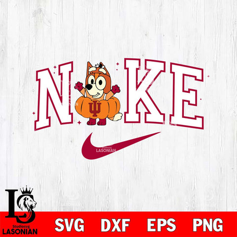 Indiana Hoosiers Bluey Halloween Nike NCAA Svg Eps Dxf Png File, Digital Download, Instant Download